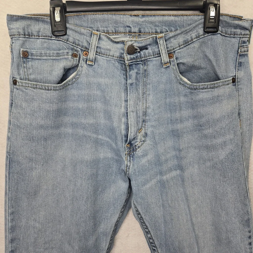 Levi's 505 Jeans 34x30 Regular Fit Blue Denim‎ Light Wash